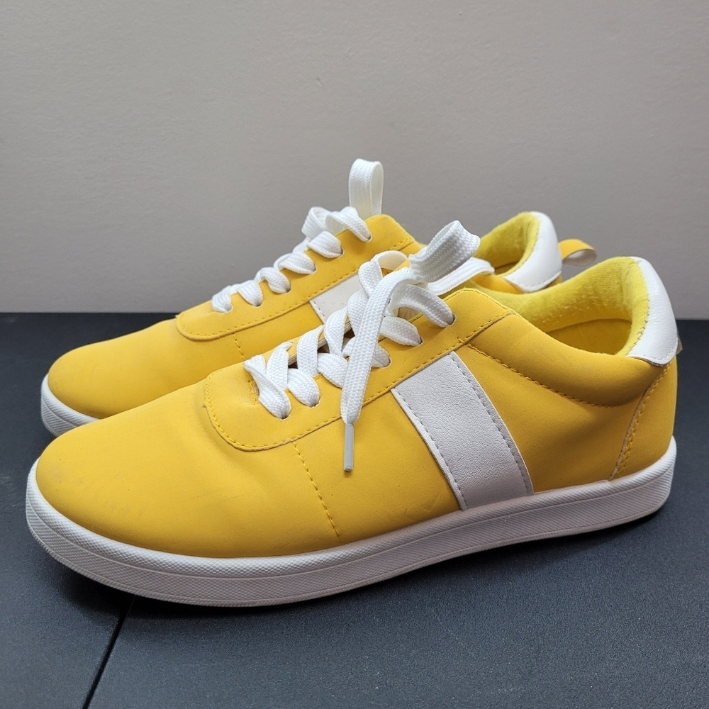 2/$20 Ardene Yellow & White Sneakers Shoes Size: 8 US